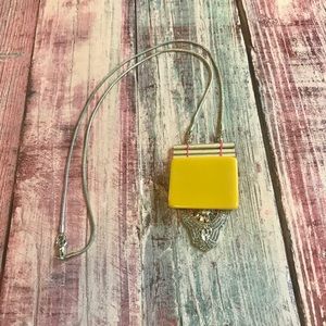 Anthropologie Mixed Media Statement Necklace